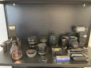 Gamle kameraer og fotoudstyr