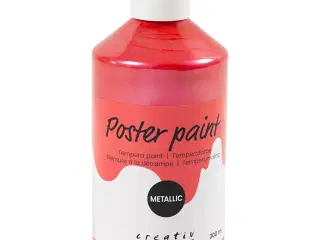 Temperamaling Metallic, rød, 300ml/ 1 pk.