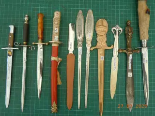 Papirknive, Brevåbnere Vintage og antikke.