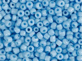 Rocaiperler, diam. 3 mm, str. 8/0, hulstr. 0,6-1,0 mm, turkis, 25g/ 1 pk.