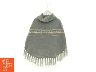 Strikket Poncho med Guld Glimmer fra H&M (str. 110 cm)