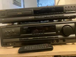 Technics forstærker og cd-afspiller