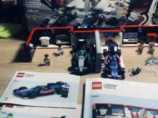 Lego City 60444 F1 Garage MB AMG og Alpine