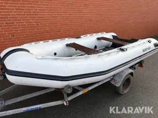 Gummibåd Adamant A340G med trailer