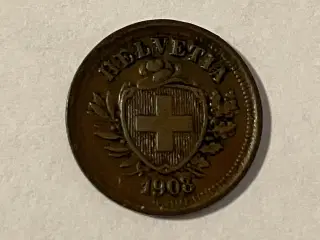 1 Rappen Switzerland 1908