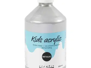 Akrylmaling Metallic, metallic, sølv, 500ml/ 1 fl.
