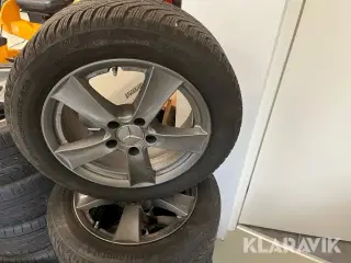 Fælge med dæk til Mercedes Continental 205/55 R16 94H extra load
