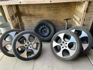 Golf 5 gti fælge men Conti dæk. 