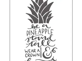 Prægeskabelon 11x14 cm til kreativ prægning