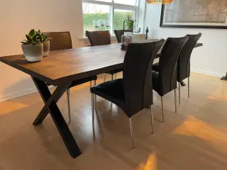 6 flotte spisebordsstole med høj ryg