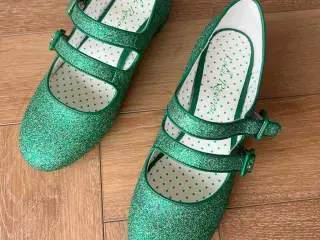 Helt nye grønne glittersko
