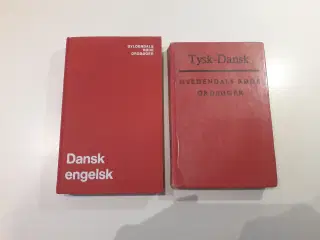 Ordbøger Dansk - Engelsk og Tysk - Dansk