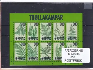 Færøerne - 1 Miniark 652 - Postfrisk