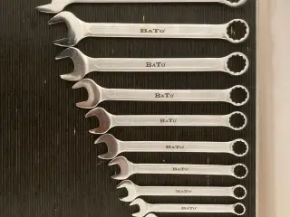 Stjerne-Gaffelnøgler BaTo,  tommer 15 nøgler