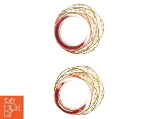 Dekorative glaslysestager (str. Ø. 6,5 cm. h. 6,5 cm)