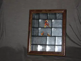 Sættekasse med glas låg og spejl / vægskab 28,5 cm