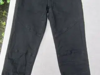 Str. xs/s, sorte elastiske bukser