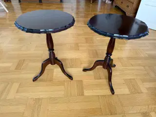 Elegante runde sideborde i træ – 42x42x55 cm
