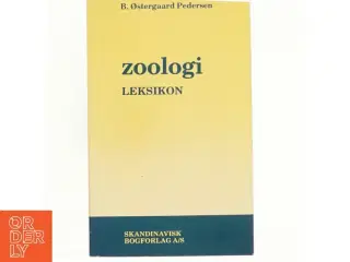 Zoologi Leksikon af B. Østergaard Pedersen (Bog)