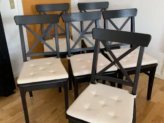 Sorte spisestuestole IKEA Ingolf
