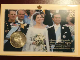 Møntbreve: Margrethe og Henrik-bryllup/sølvbryllup