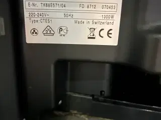 Kaffemaskine til indbygning. Siemens