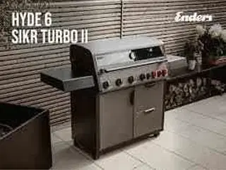 Enders Hyde 6 sikr turbo II gasgrill - sort