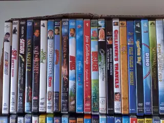 DVD´er familiefilm, drama, gyser m.m.