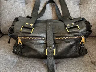 Mulberry Mabel i sort gedeskind – Vintage-ikon!