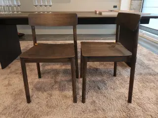 2 stk. stole i røget eg