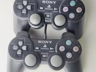 ⭐2 stk. Originale Sony PS2 Controllere (DualShock)