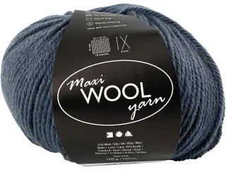 Superwash Uldgarn 100g - Blå, 125m til Strik & Hækling