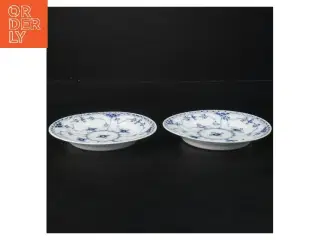porcelæns-tallerkener fra Royal Copenhagen, musselmalede (str. Ø 14,5 cm)