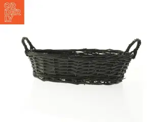 Flettet kurv med håndtag (str. 33 cm)