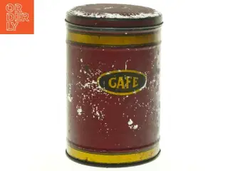 Vintage rød kaffedåse (str. 17 x 11 cm)