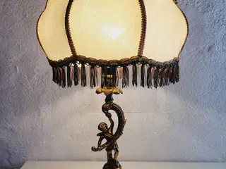 ⭐️- Forgyldt Jugendstil Kerublampe fra 1920'erne 