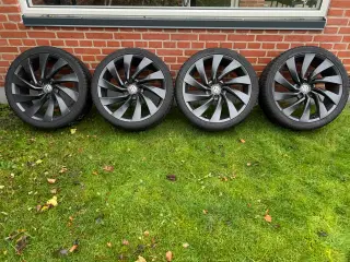 Alufælge med vinterdæk