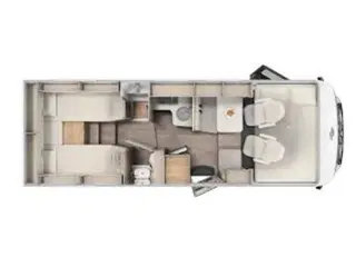 2021 - Fiat Carado 2,3 T 447   2 enkeltsenge og udstyr.