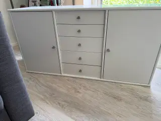 Skænk 120x40x60 i hvid