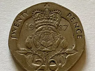 20 Pence England 1987