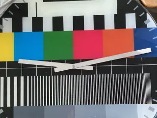 Vægur, det gamle TV prøvebillede