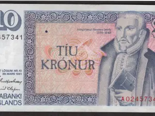 Island 10 Kronur 1981