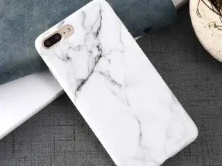 Hvid marmor cover iPhone 7PLUS 8PLUS