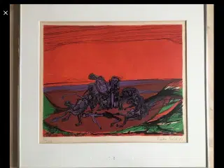 Litografi Pieter Sohl Mannhei