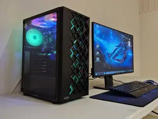 RTX 3060 O.C Gamer Pc+27" QHD skærm