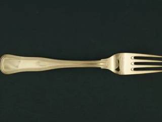 Dobbeltriflet Cohr Middagsgaffel, 19 cm.