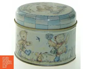 Wedgwood Rambling Ted Metaldåse med bamsemotiv (str. Ø 11 cm)