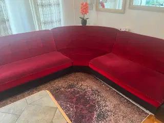 Hjørnesofa med udtræk til sovesofa 