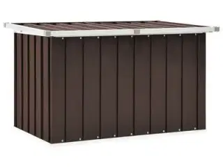 vidaXL opbevaringskasse til haven  brun