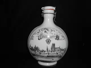 Stor Porcelæn kande motiv af München 31 cm høj